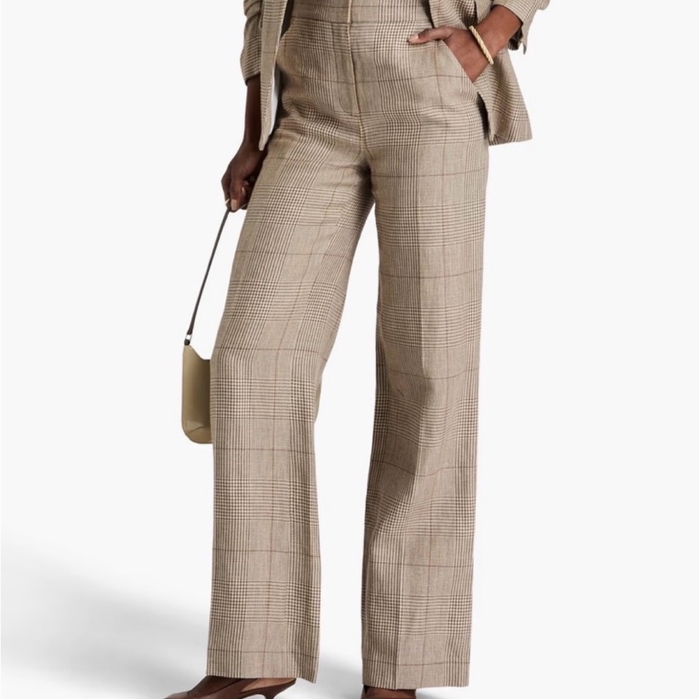 Veronica Beard Ecru Ochre Tonelli Pants
